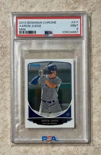 Aaron Judge 2013 Bowman Chrome #311 Mini  RC Rookie  PSA 9 New York Yankees