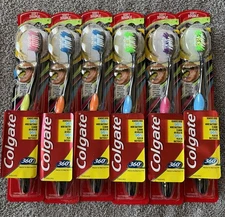 6 Pack! Kids Colgate 360 Fresh N Protect Toothbrush Soft (Mixed Colors)