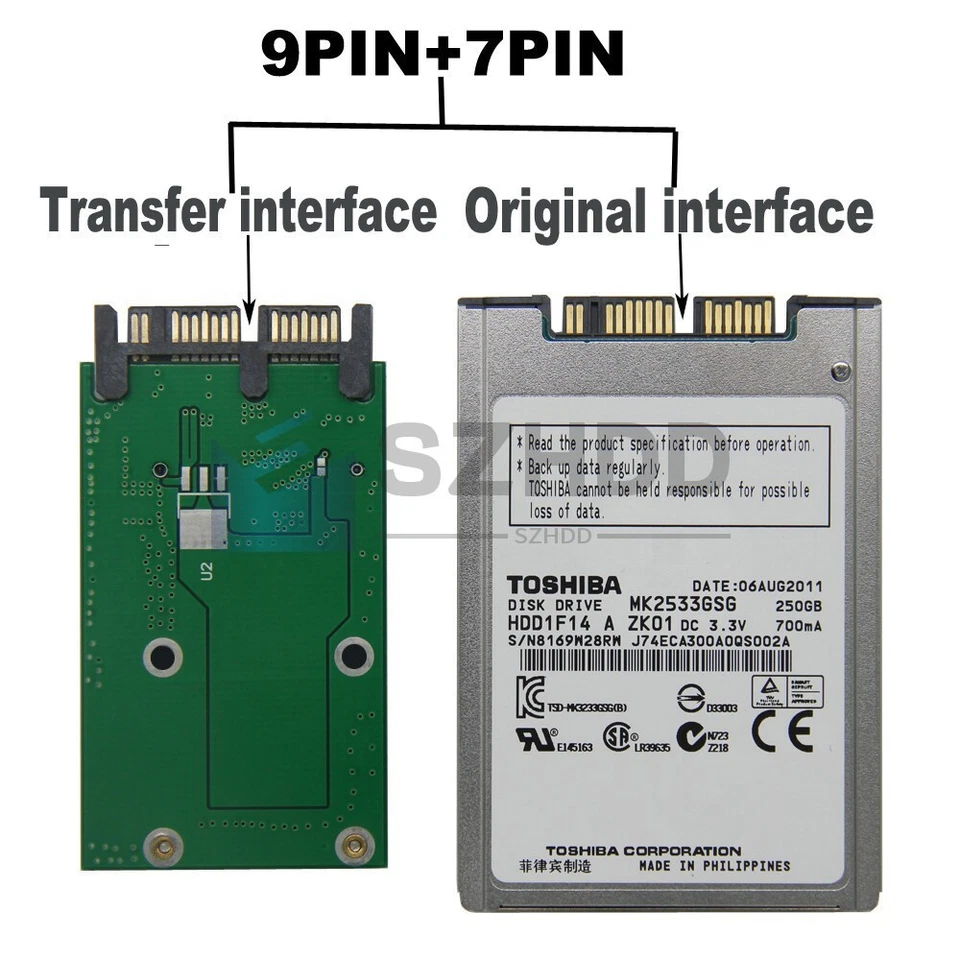 NEW 256gb Micro Sata ssd For Hp Elitebook 2530p 2730p 2540p 2740p Hard Drive - Image 3 of 4