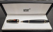 Montblanc 5096 Boheme Rouge Red Ruby Black/Gold Rollerball Cap Pen w/Box - New