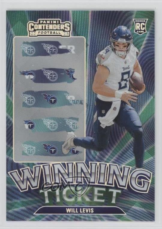 2023 Panini Contenders Winning Ticket Silver Will Levis #20 n7r