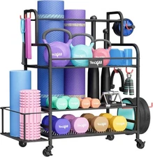 Yes4All Dumbbell Rack, Weight Rack for Home Gym, Sports 365 lbs, Black 