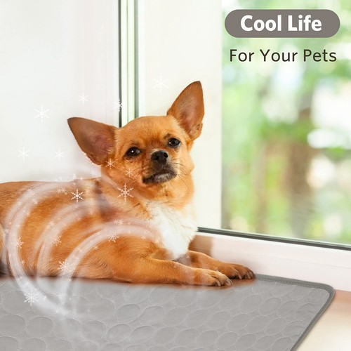 Dog Cooling Mat Portable Washable Folds for Travel Keeps Pets Cool in Summer ... - Picture 3 of 9