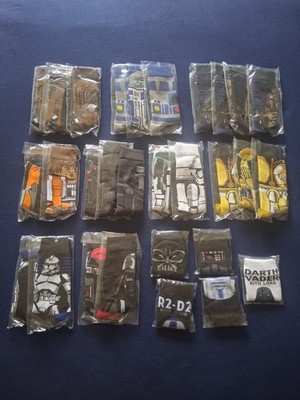 29 Pairs Wholesale Bulk Lot New ''STAR WARS''  Novelty Socks Unisex