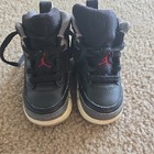 Air Jordan 3 Spizike Sneakers Shoes Size 7C Black Gray