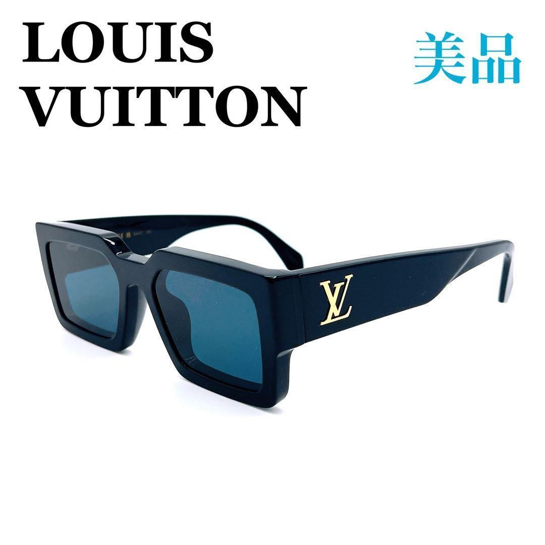 LOUIS VUITTON LV Crush Square Sunglasses Black Z1579E 93L 54□21