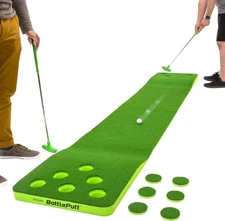 Gosports Battleputt Golf Putting Game, 2-On-2 Pong Style Play with 11 Ft Putting