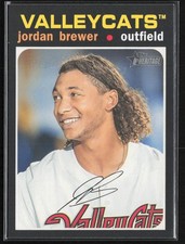 2020 Topps Heritage Minor League Base Jordan Brewer Tri-City ValleyCats #152