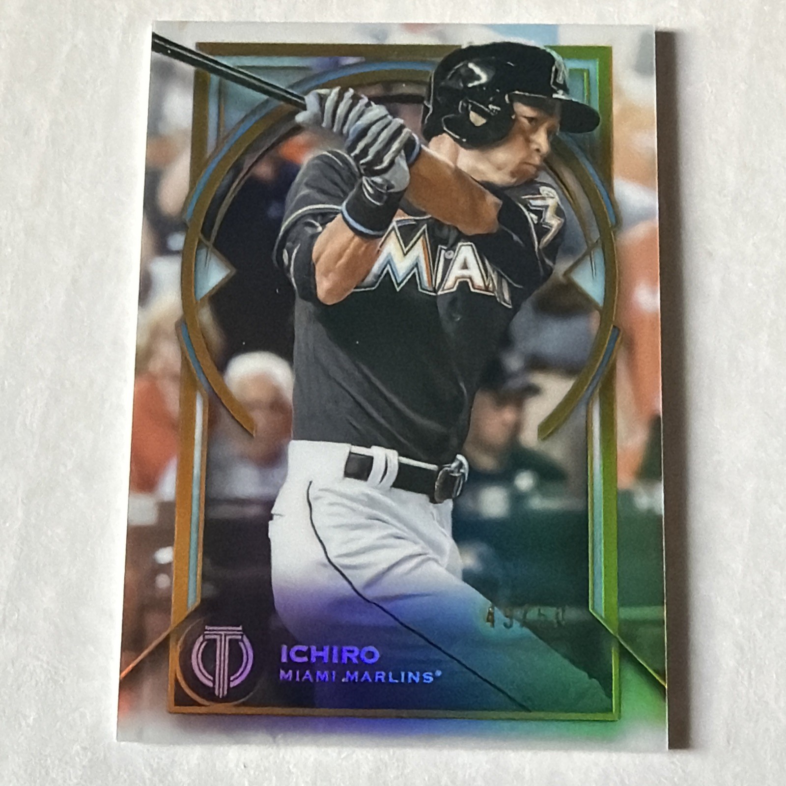 2026 TOPPS TRIBUTE ICHIRO GOLD REFRACTOR SP # 50 MIAMI MARLINS