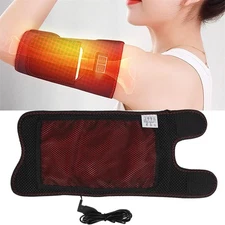 Heating Pad Wrap For Pain Relief Brace Knee Arm Leg Heated Warmer Joint Black US
