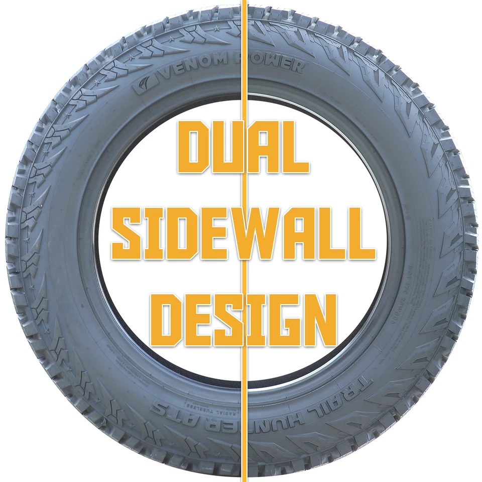 4 Tires Venom Power Trail Hunter ATS 255/55R19 111V XL AT A/T All Terrain - Image 4 of 4