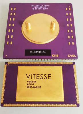 Vitesse VS864+DEC 284L gold-plated ceramic CPU with high collectible value