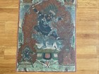 Antique Tibetan Thangka Blue Mahakala 29 X 20 In. #0127 — photo 3