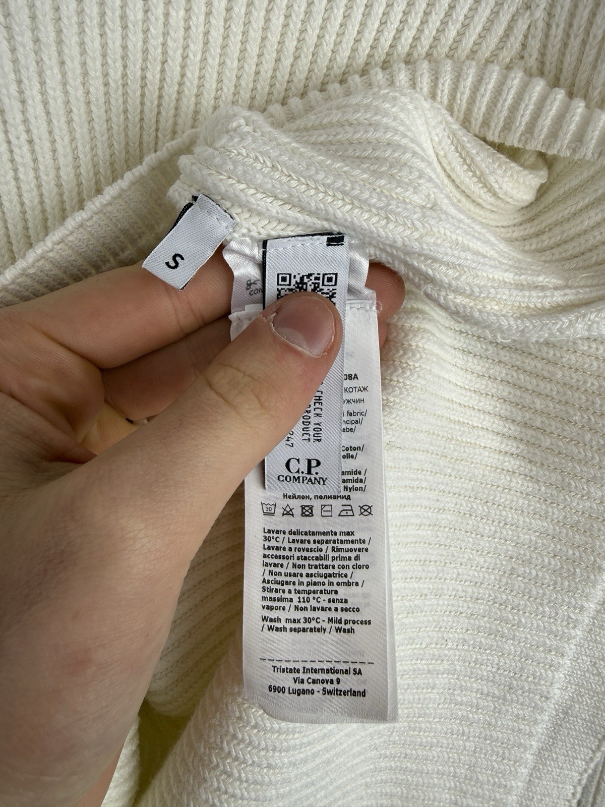 White C.P. Company Turtleneck Sweater (Brand New With Tags) thumbnail 7
