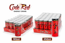 Code Red Energy Drink Original 185ml 250ml | Multi Pack 2-24 Cans | Halal | UK F