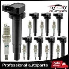 8pcs Ignition Coil & Iridium Spark Plug for Toyota Tundra Sequoia 4.7L V8 UF230