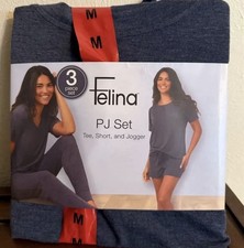Felina Ladies' 3-piece Lounge Set  Navy Blue 