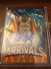 Nathan Missia-Dio 2022-23 Finest OTE Arrivals Orange Raywave Auto 10/25