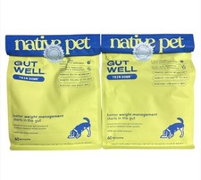 2PK Native Pet GutWell Trim Down Dog Food Topper Weight Loss Supplement 60 Scoop