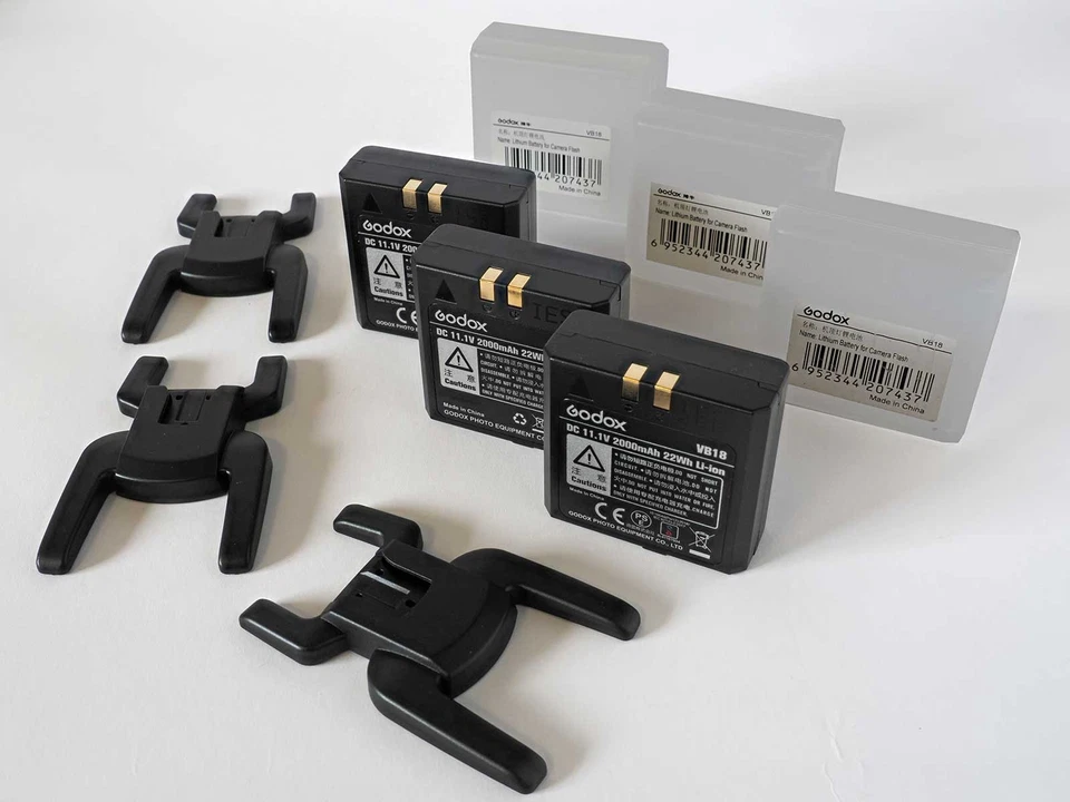 Sistema inalámbrico Godox V860 II de 3 flashes con disparador para cámaras Olympus/OM Foto 3 de 4