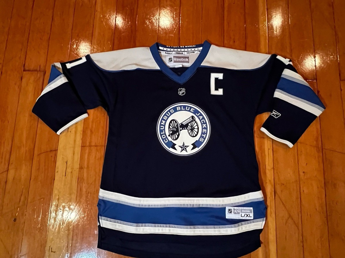 Columbus Blue Jackets Hockey Jersey Reebok Youth L/XL NHL NEW Rick