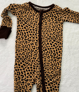 Little Sleepies Leopard Zippy size 6-12 months (Free S/H)