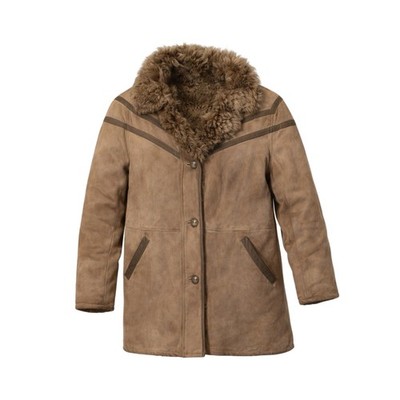 Montone Shearling Jacke Vintage Mufflone Boho Heritage Made in Italy S/M