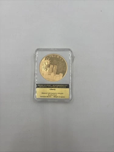 American Mint Liberty gold proof coin American spirit remembering 2001 9/11