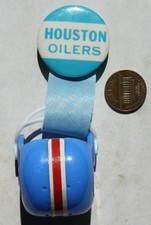 Pin AFL NFL Houston Oilers con antiguo colgador de casco Baby Bue de una sola barra +