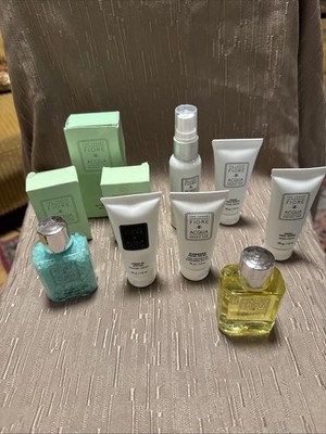 *LOT/10 Fiore Acqua TRAVEL~BATH OIL~SALTS~HAND CREAM~SUNSCREEN~SHAVING KIT #1
