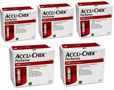 ACCUCHECK Accu*Chek Pe*rforma 500 Test Strips Long Expiry Free Delivery USA MADE