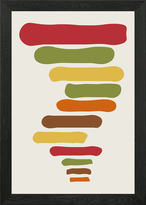 Abstract No 6 Tornado Framed Wall Art Poster Canvas Print Picture