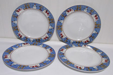 Sakura Snowman 11" Dinner Plates  Set of 4 Debbie Mumm
