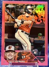 2023 Topps Chrome Pink Refractor Kyle Stowers RC Orioles Marlins Rookie