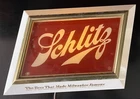 Rare Vintage Antique Schlitz Lighted Beer Sign 15”x10” Works but Flickers