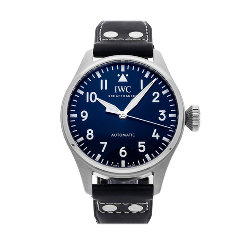 IWC Big Pilot's Watch Steel Auto 43mm Blue Dial Strap Watch IW3293-03