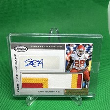 2017 Certified Eric Berry Fabric of The Game Jersey/Auto 23/25 