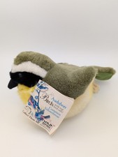 Wild Republic Audubon Plush Common Yellowthroat Realistic Bird NWT No Sound 