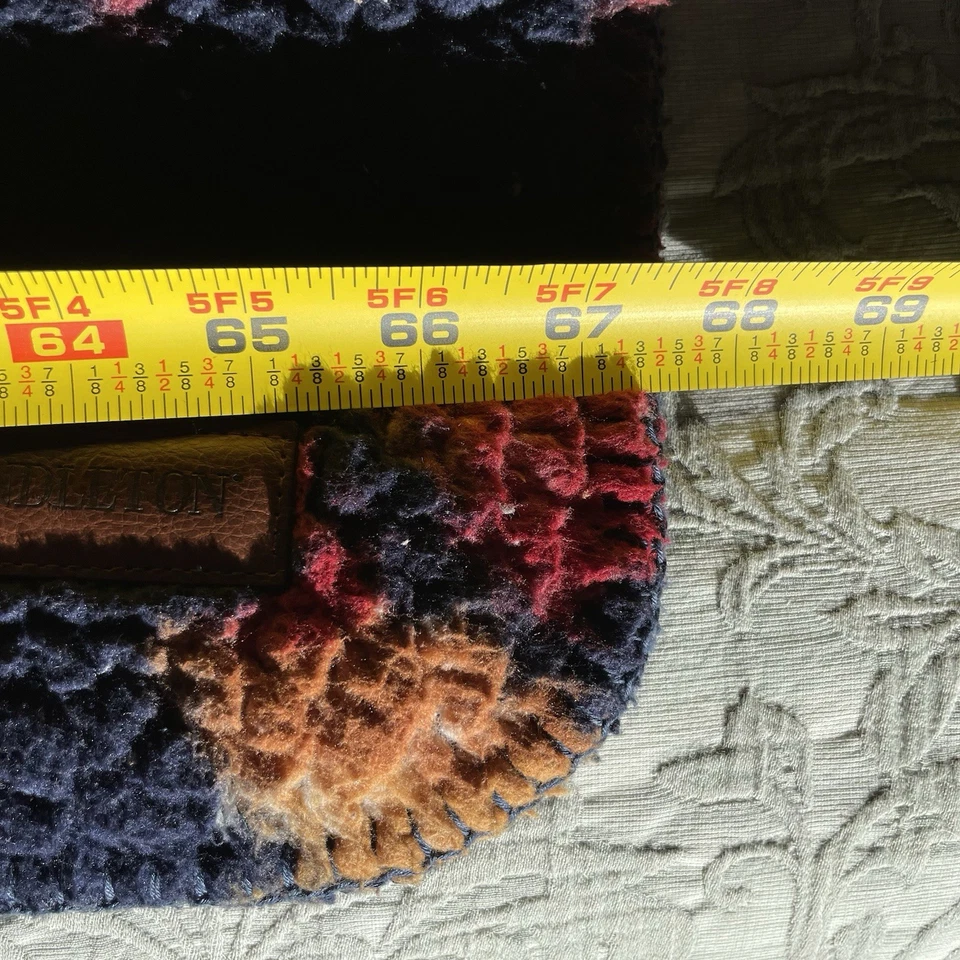 Pendleton Legend Lake Blanket Twin Size Navy Aztec Sherpa Fleece Reversible - Image 4 of 4