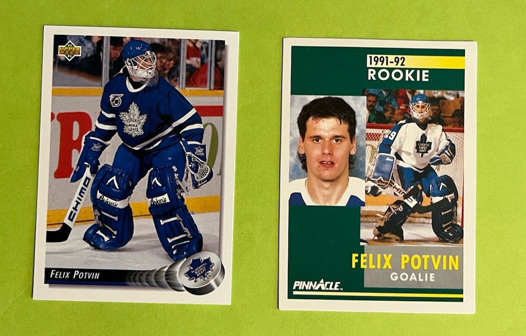 Felix Potvin #345 Hockey Cards 1991 Pinnacle trading card — raw and PSA graded price guide
