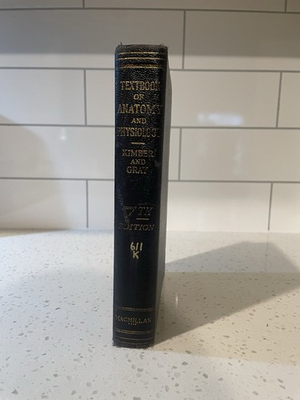 #ad #ad Textbook of Anatomy and Physiology by Kimber and Gray Seventh Edition 1927 VG $13.00