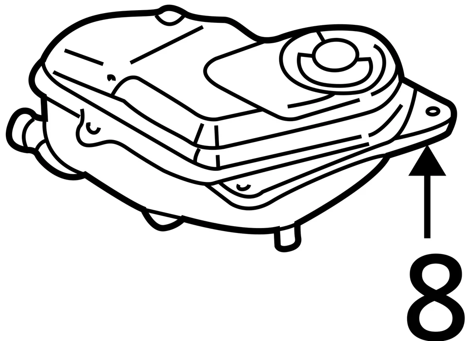 Botella tanque expansión desbordamiento refrigerante radiador Audi A4 2000-2002 ULKQC Foto 4 de 4