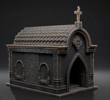 Skeleton Tomb Crypt Cemetery Building Kit O S HO N 32mm Scale Blank White Print