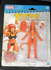 Hasbro Marvel Legends Retro Card Tigra Feline Fury 6  Figure New Factory Sealed