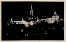 RPPC Fishermans Bastion Budapest Hungary vintage postcard g344