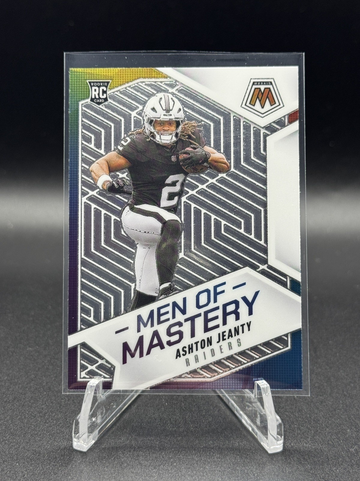 2025 Panini Mosaic - Men of Mastery Ashton Jeanty #18 Silver Prizm (RC)