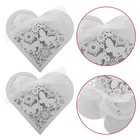 50 Pcs Candy Box Wedding Fillable Heart Carriage Favor Boxes