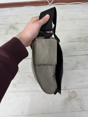 Vintage Diesel Shoulder Bag Messenger Big Logo Nylon 90s Men Gray