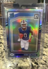 2024 Panini Donruss Optic - Rated Rookie Keon Coleman #263 Holo Prizm (RC)