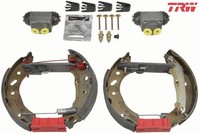 TRW GSK1676 Bremsbackensatz 4 Bremsbacken Trommelbremse FüR Ford FüR Mazda